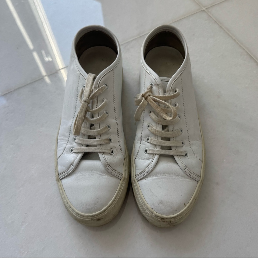 Common Projects White Tournament Flatform Women’s Sneaker